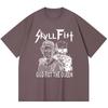 230 Gsm %100 Pamuk Heavy Metal Tişört Rock Grubu Popüler Müzik Baskılı Unisex Ağır Pamuk Tişört