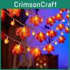 Decoration Fairy Halloween String Lights Pumpkin Autumn Maple Leaf Lamp Party