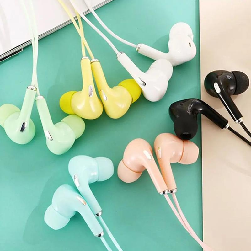 3.5Mm Wired Headset High Definition In-Ear Sport Headset With Mic Portable Noise Canceling Wired Headphones For Mobile Phones