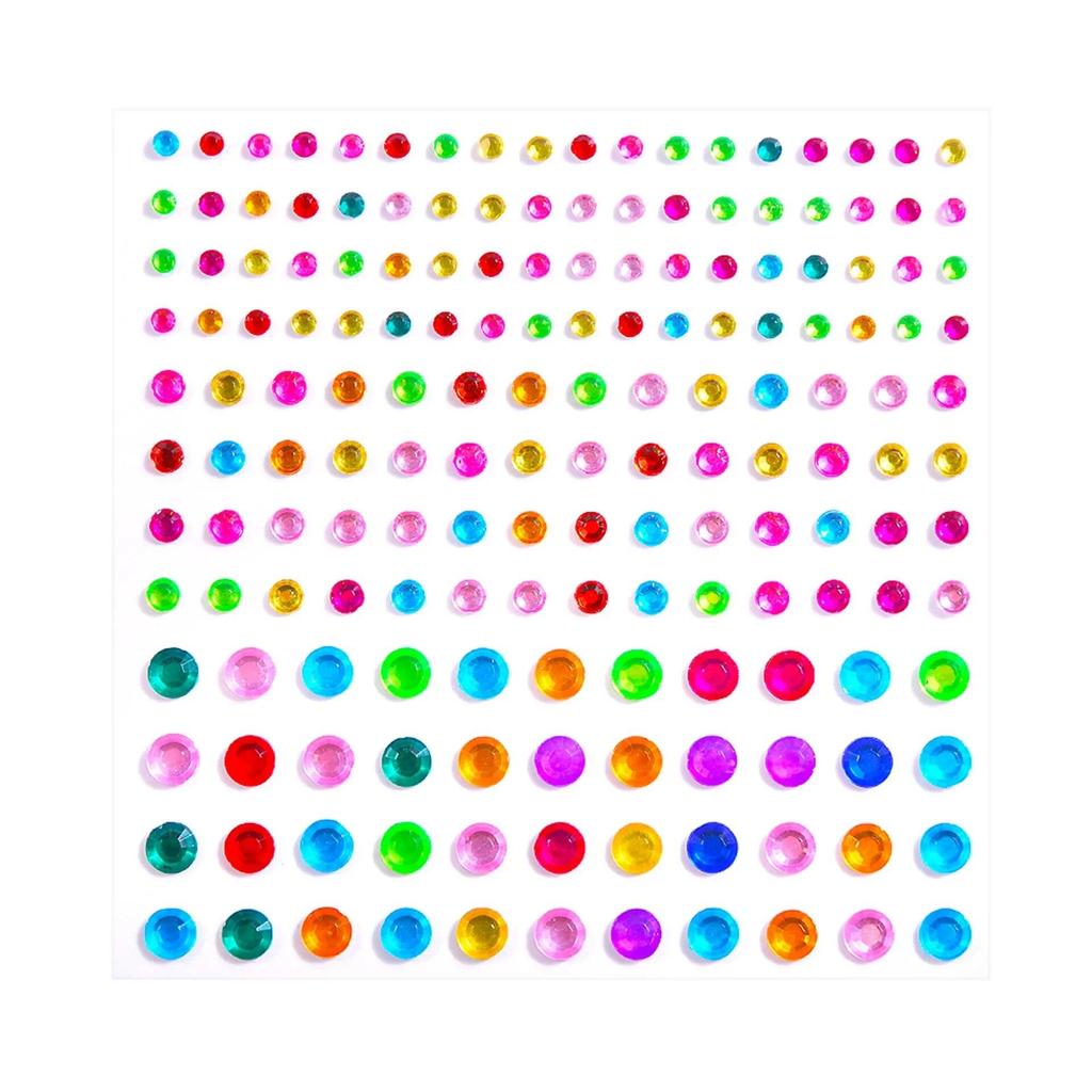 Color Acrylic Rhinestones Sticker for Eyes DIY Party Face Forehead Eyse Makeup Crystal Self-adhesive Tattoo Sticker Nail Sticker
