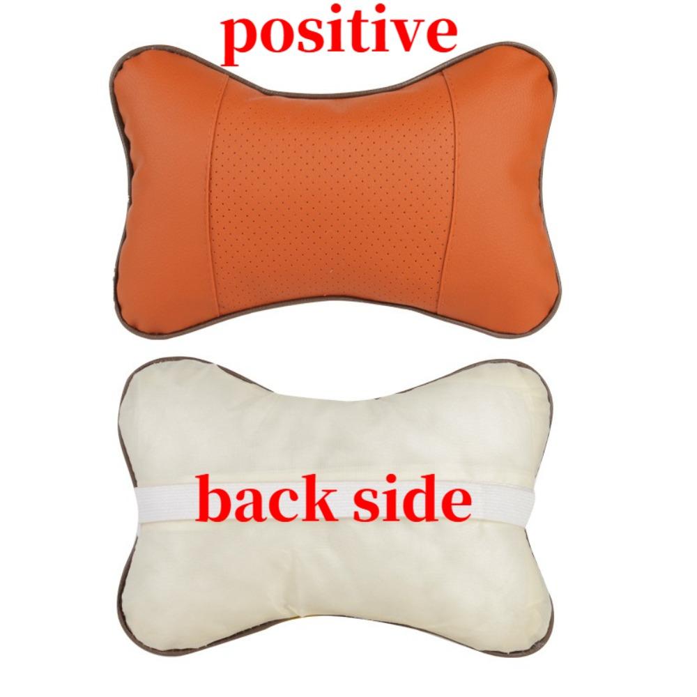 Car neck pillow unilateral PU leather 1 pack headrest headrest headache relief fiber universal car pillow
