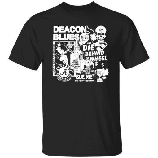 Deacon Blue Черный Цвет Хлопок Полный Размер BT755 Унисекс Футболка XXL