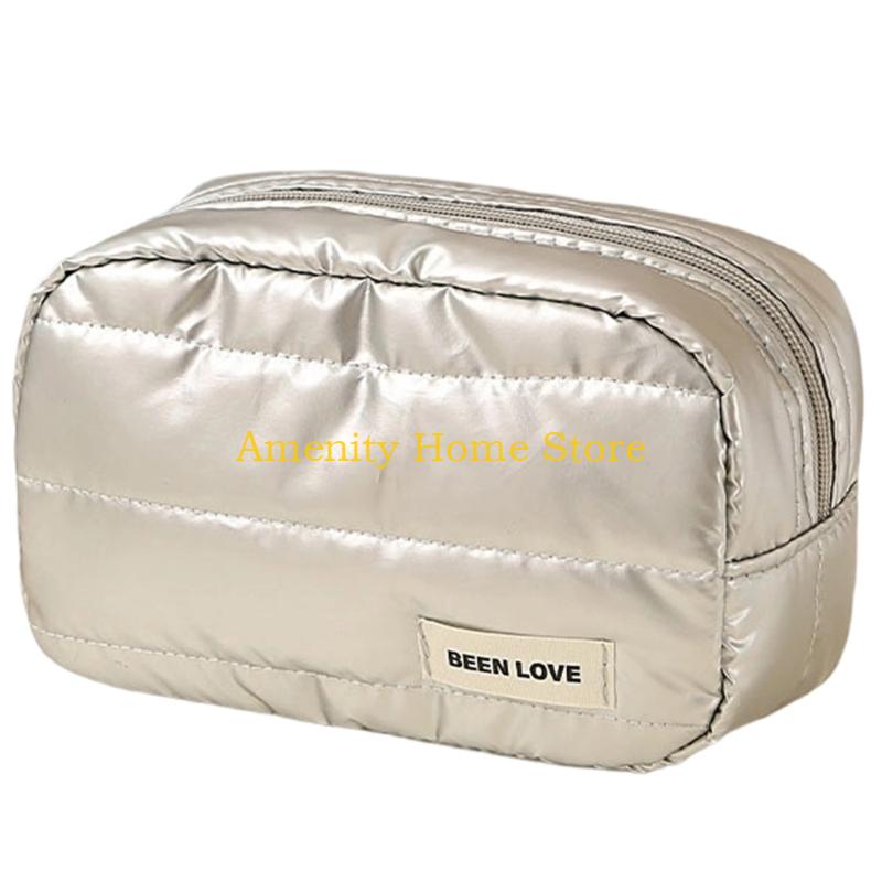 F26C Waterproof Makeup Bag Large Capacity for Lipsticks and Skincare Travel Toiletry Organizers Oxfords Fabric Builds