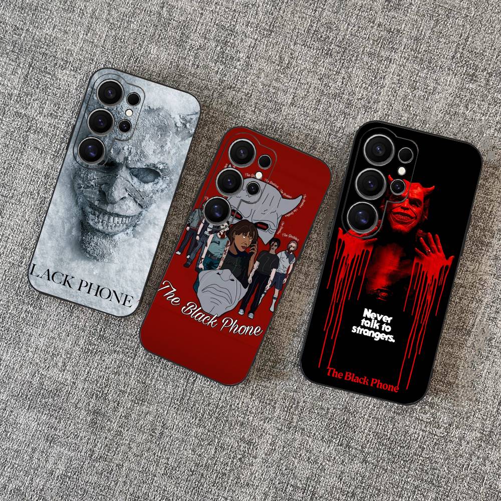 Horror Movie The B-Black P-Phone Phone Case For Samsung S 24 Fe 25 Ultra Plus 20 Lite 21 30 22 23 24 22 Ultra 5G Fundas