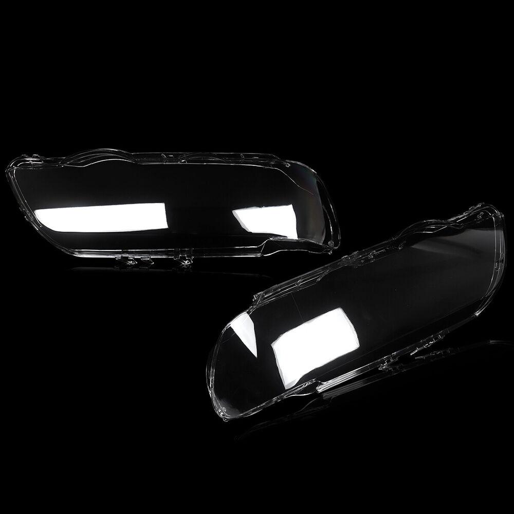 For BMW X5 E53 1999 2000 2001 2002 2003 Left/Right Side Headlight Lens Cover Car Transparent Lampshade Headlamp Glass Lamp Shell