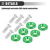 Motoforti Universal Finish Countersink Fender Bumper Washer Gasket Screw Engine Bay Fastener Kit for