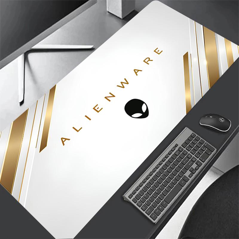 Alienware Gaming Mauspads Tastatur Anti-Rutsch Gummi Mauspads Lauge 1200X600mm Schreibtischunterlage PC Gamer Büro Teppich Heim Tischunterlage 30cmx60cm(11.8x23.6inch)