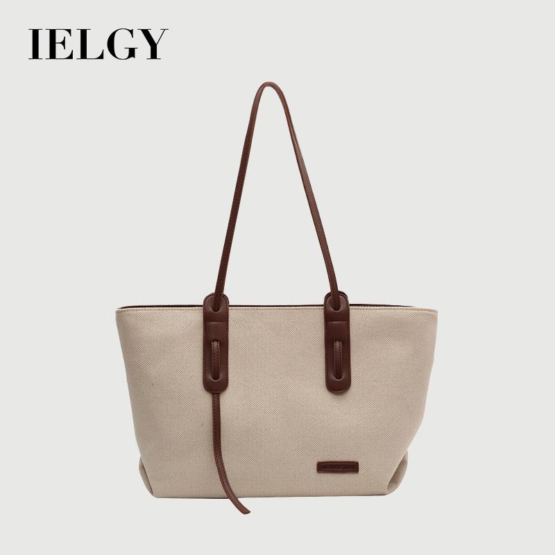 IELGY Ladies Tote Bag - Large Capacity One-Shoulder Canvas