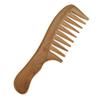 1 Pc  Wooden Comb Natural Green Sandalwood Handmade Wide Tooth Wooden Comb Massage Comb Handmade