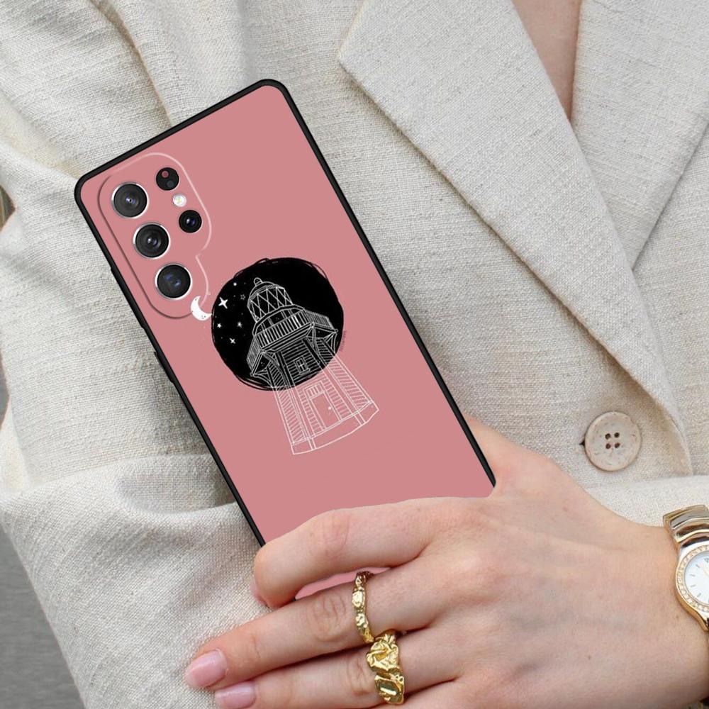 Pastel Pink Quotes Hearts Cell Phone Case for Samsung Galaxy S26 Ultra S25 S24 S23 S22 S21 S20 Note10 Cover