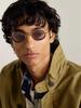 VARDA JMM Oval Metal Sunglasses: Handmade, Unisex, Trendy, Versatile for Casual Wear and Vacation Parties