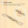 8 Pack Spinning Double Clip Swivel Hooks For Wind Spinners, Windsock, Bird Feeders, Wind Chimes Crystal Twisters Party