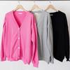 New ArriVals Open Run Big Size Cardigan V Neck Loose Fit Hip coVer