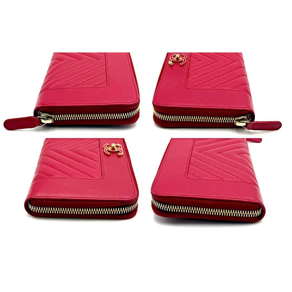 Used Chanel Mademoiselle Long Wallet