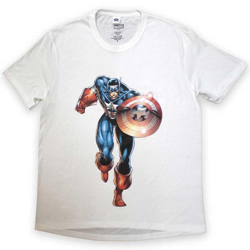 Comics Captain America Running Tshirt Unisexs L