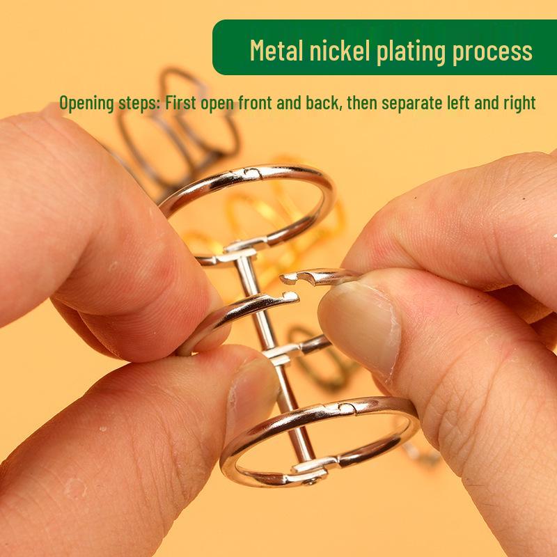 Six-Hole Metal Binder Rings - Multi-Hole Loose Leaf Binding Clip