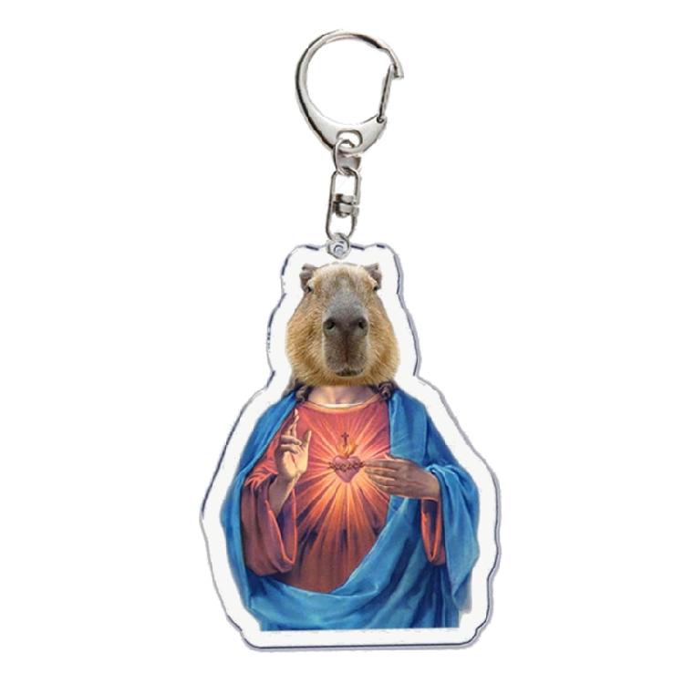 Clear Capybara Acrylic Keychain Charm to Showcase Your Love for Capybaras 1