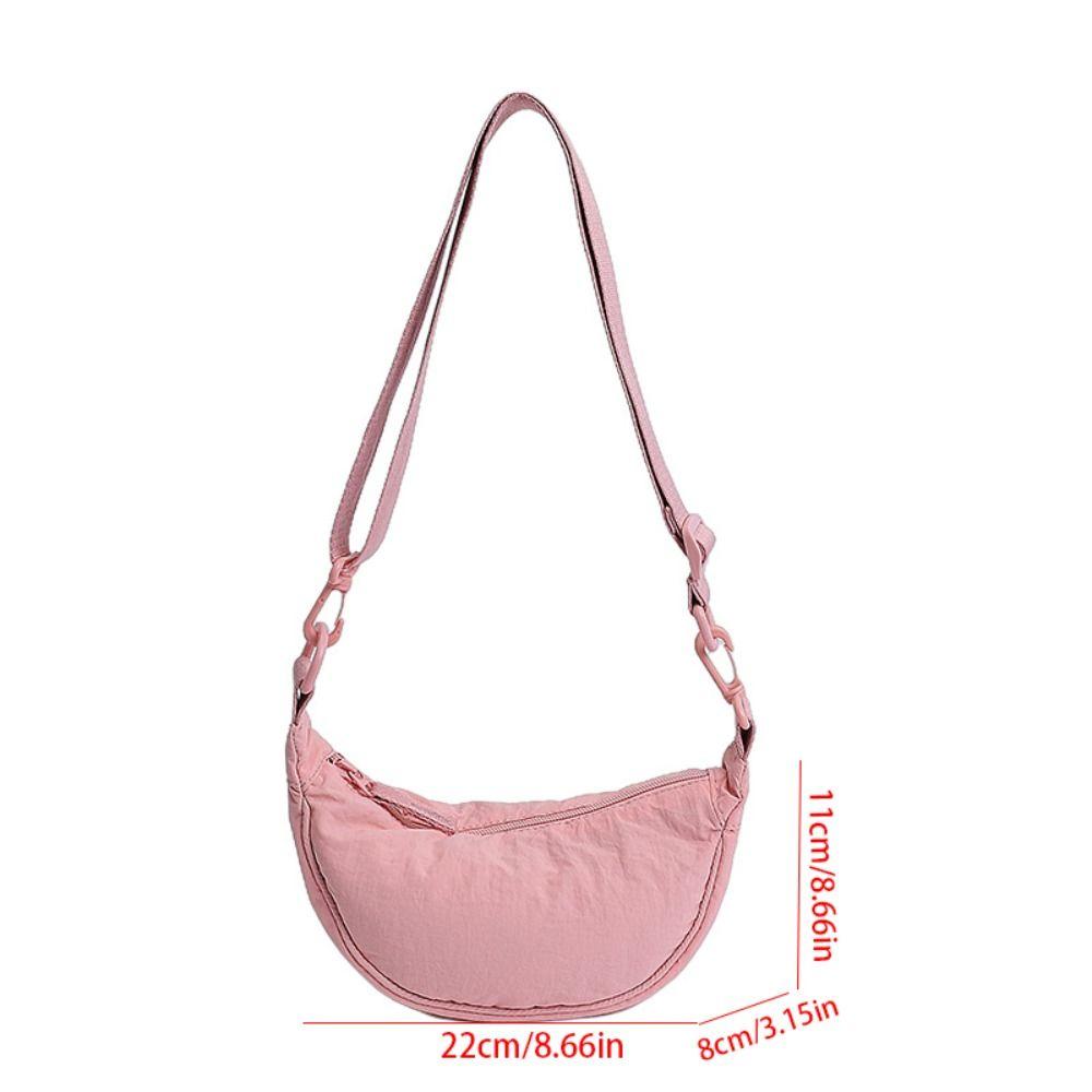 Lightweight Nylon Crossbody Bag Korean Style Oxford Cloth Shoulder Bag Mini Dumpling Bag  Girls