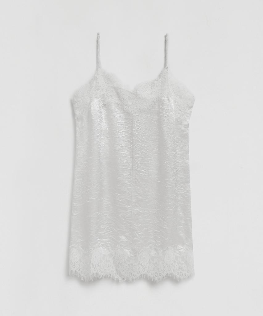 LMOOD WOMEN Little Satin Camisole Off-White
