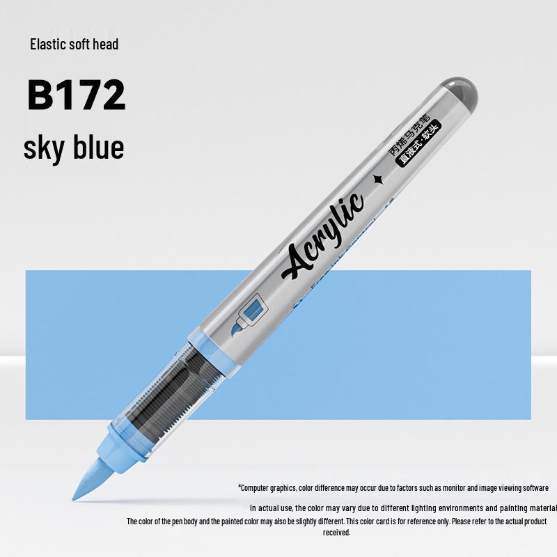 Jinzhi Liquid Acrylic Marker Pen - Soft Tip, Opaque, Large Capacity, Stackable Colors