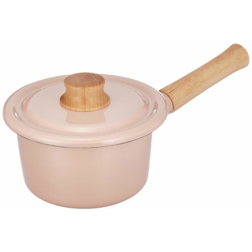 Fuji Enamel Milk Pan, Cotton Series, Ash Pink, 14cm, CTN-14M.AP