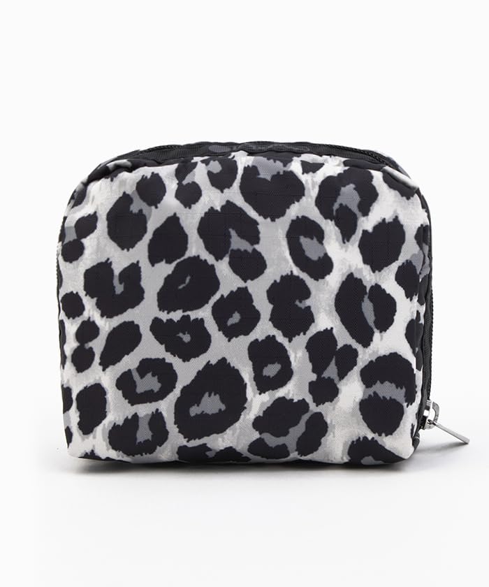 Pouch SQUARE Neutral Leopard [LeSportsac] [Official] COSMETIC/6701