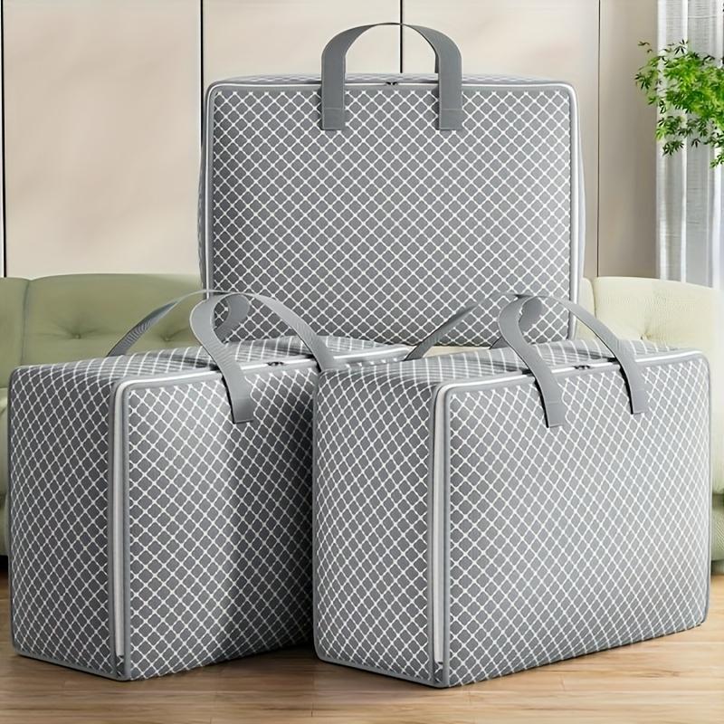 Clothing Storage Bag Large Capacity Portable Moving Bag with Secure Closure Design for Moving, Closet, Luggage and Travel Essentials Organization Bag