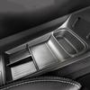 Car Center Console Lower Layer Storage Box for Polestar 4 2023 2024 2025 Armrest Tray Organizer Plate Container Accessories