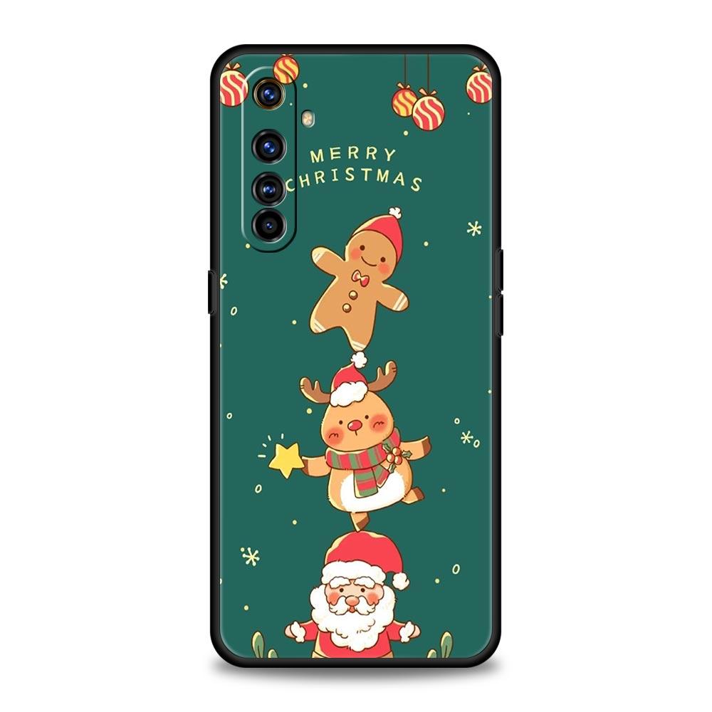 For Realme GT Neo 2 3 3T 5 Phone Case For Realme 12 11 5G 10 9 8 5G 7 6 GT5 GT3 GT2 Pro C21 C11 C25 Cover Christmas Santa Claus