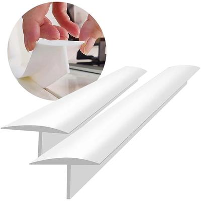 2er Set Herdspaltabdeckungen, Silikon-Thekenspaltfüller für Herd für 4-25 mm Spalt, dichtet Verschüttungen zwischen Geräten, Arbeitsplatte, Möbeln ab
