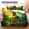 Neymar Pattern Bedding,Quilt Set Quilt Cover Pillowcase Home Birthday Gift(1 * duvet cover + 2 * pillowcase, without core)