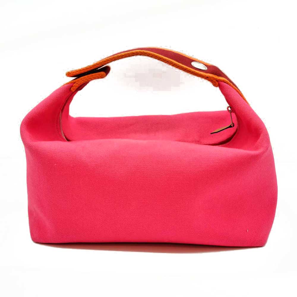 Used HERMES Brid a blackHandbag canvas Women