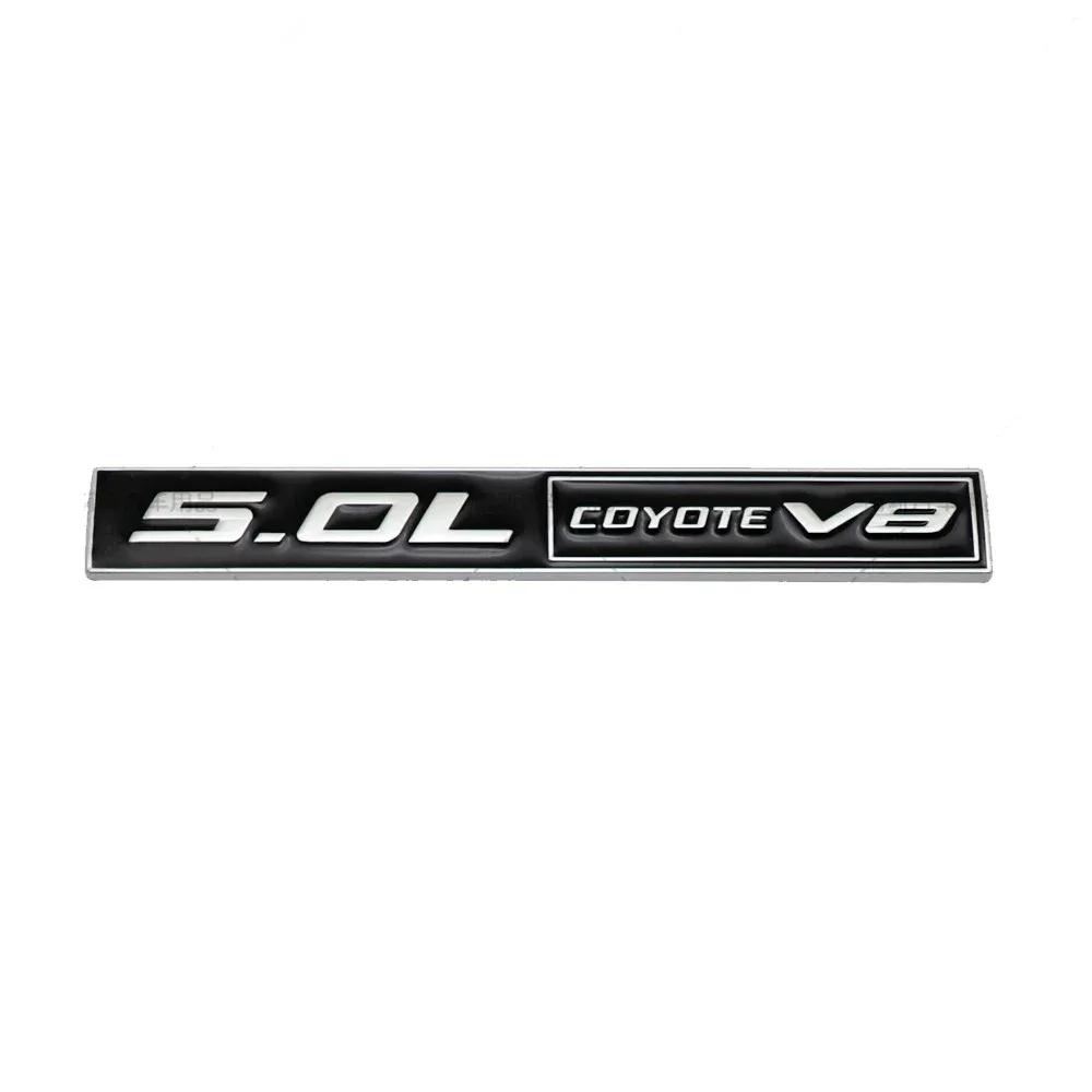 1Pc 3D Metal 5.0 COYOTE V8 Rear Trunk Side Fender Emblem Badge Sticker Car Accessories For Mustang 5.0 GT F150 FX4 Kuga MONDEO