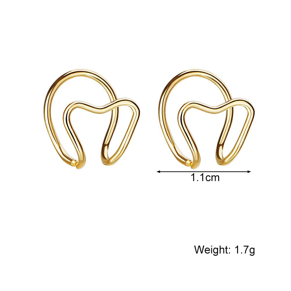 Women's Earrings Convenient Earrings Clip Student Lovely Jewelry Simple Fashion Charm Earrings