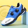Badminton shoes men's and women's bottom rotating buckle table tennis shoes tennis shoes non-slip outdoor sports shoes