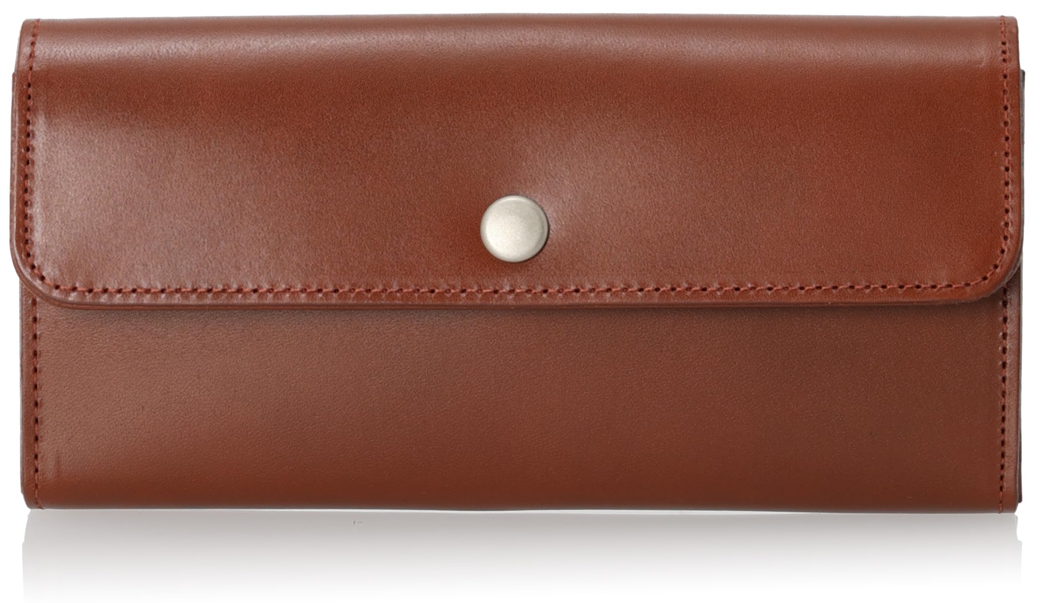 

Howell Long Long Long Long Wallet Genuine Made in Large Brown [Margaret Idea] Wallet, Cover-type Wallet, Men s Wallet, Women s Snap Leather,