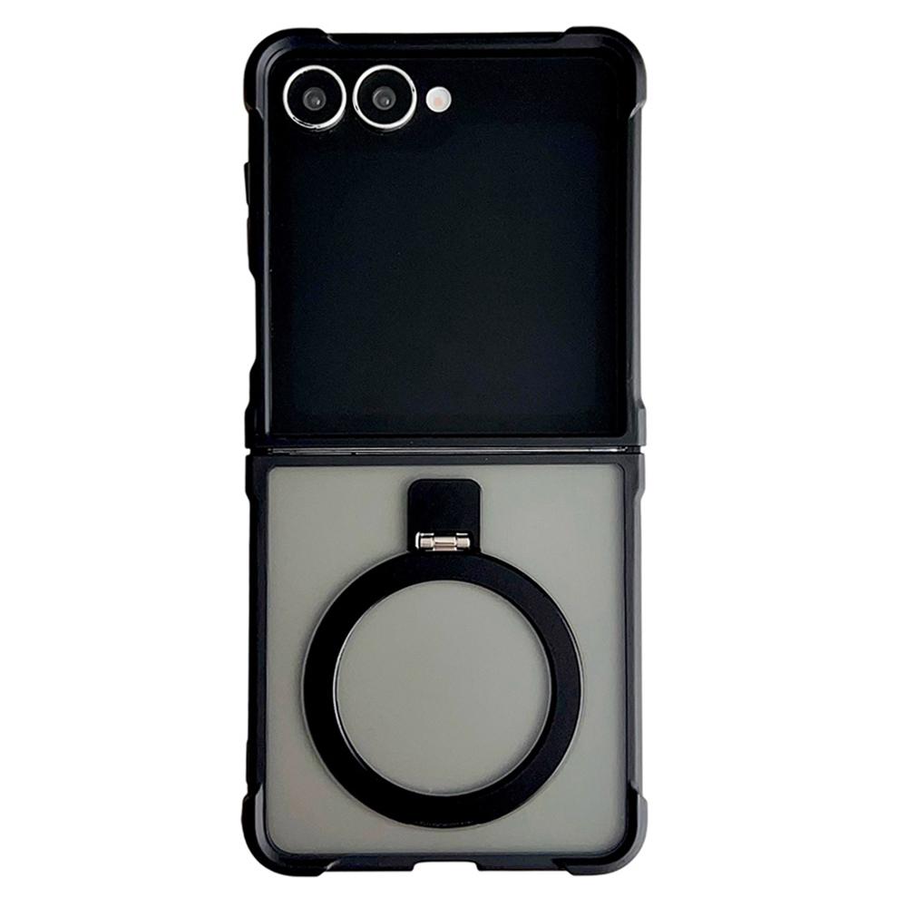 For Samsung Galaxy Z Flip7 5G Magnetic Case Kickstand Shockproof Matte PC+TPU Phone Cove