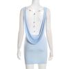 Women's Summer Solid Color Slim Fit Sleeveless Backless Dress