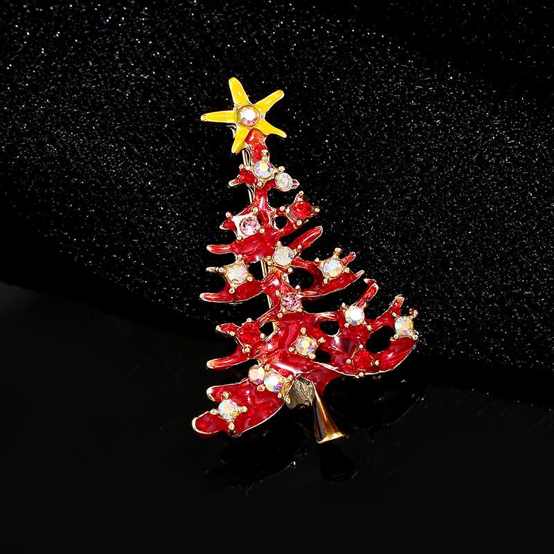 Broche Navideño de Muñeco de Nieve de Halloween Europeo-Americano - Accesorio de Corsage de Alta Gama con Gota de Aceite