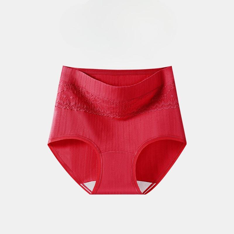 Plus Size Women's Spring and Summer Cotton 10A Anti Bacterial Cotton Long Crotch High Waist Tuck Briefs