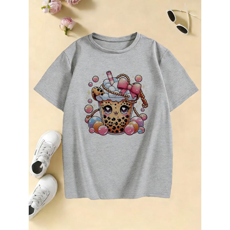 Children's T-shirt Trendy Mario Print Pure Cotton Loose Casual Round Neck Parent-child Short Sleeved 2026 Summer New Item
