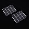 Transparent 12-Grid Plastic Organizer Box for Nail Art, Beads, Electronic Components & Small Items