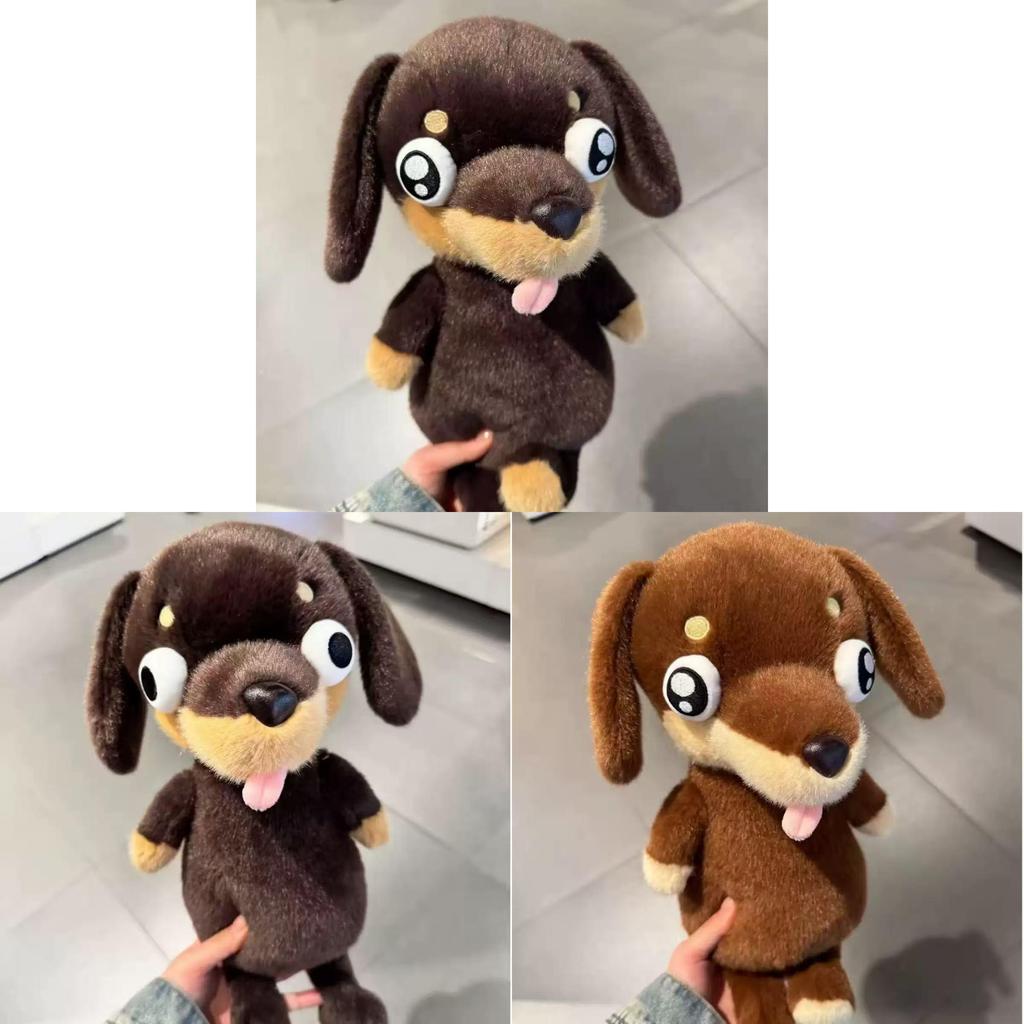 Plush Dachshund Toy With Funny Expression Gift For Girls And Friends