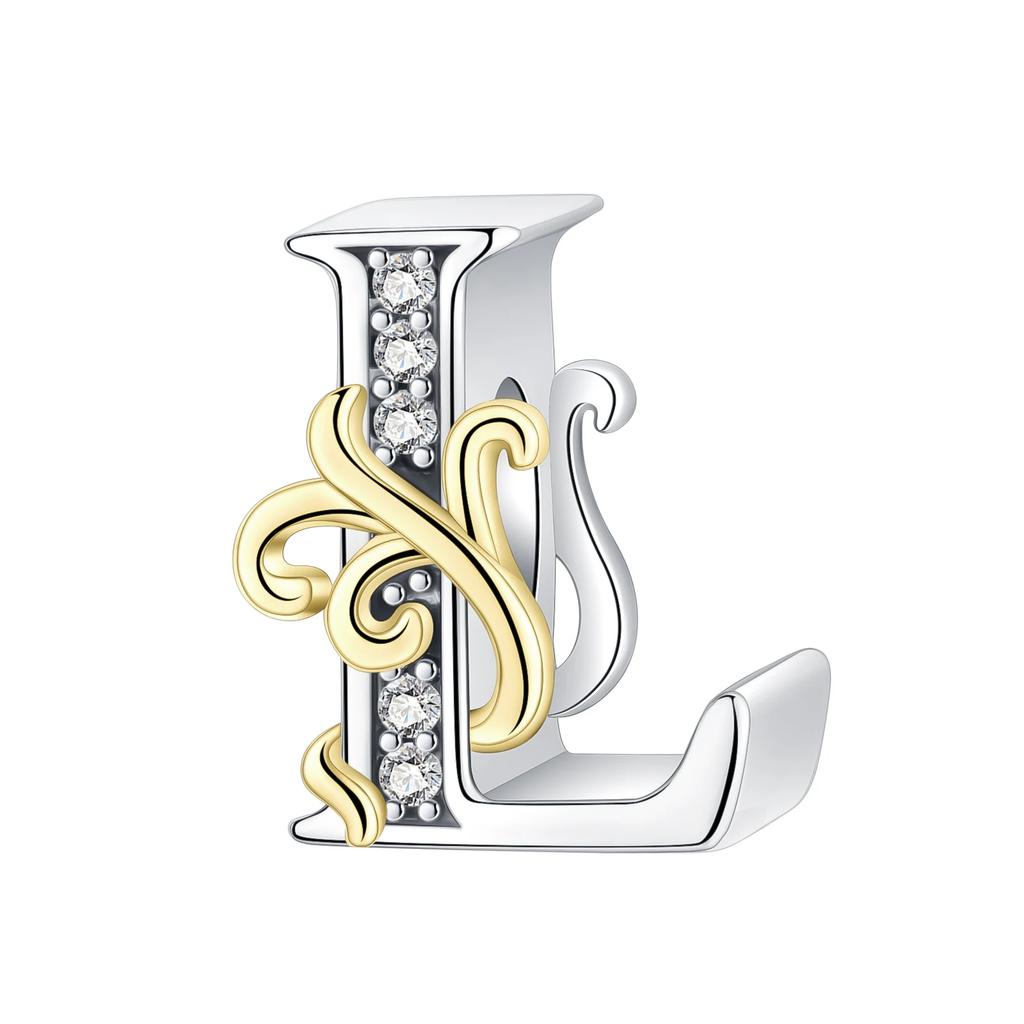 Copper Full Series Of A-Z Letters Pendant Charms For Originalbracelet Charm Necklace Diy Female Jewelry