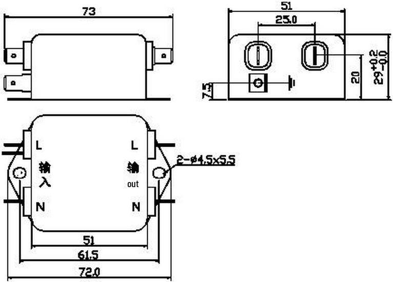 AN-6B22BL 6A 250V High-Performance PLC Power Filter Inductor