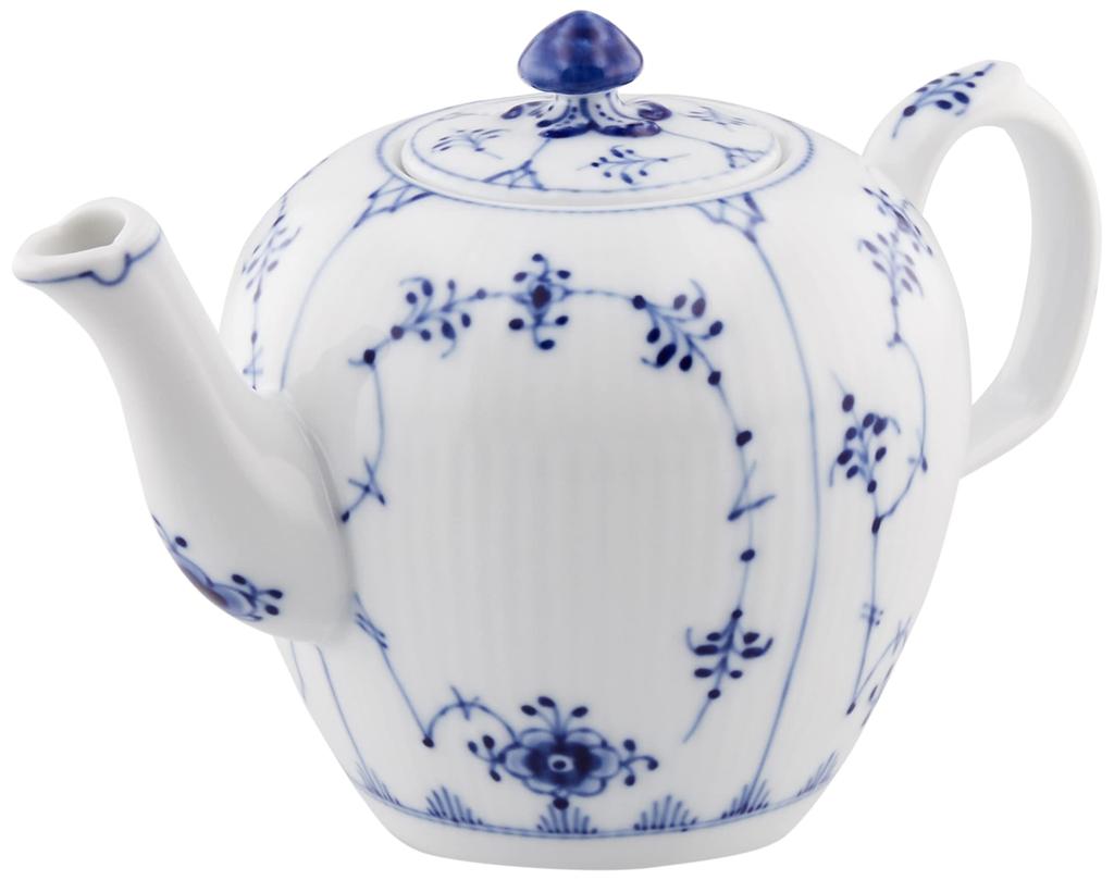 [Officially Imported] Royal Copenhagen Blue Fluted Plain Teapot, Mini, 350ml, Wedding Gift, 1017180