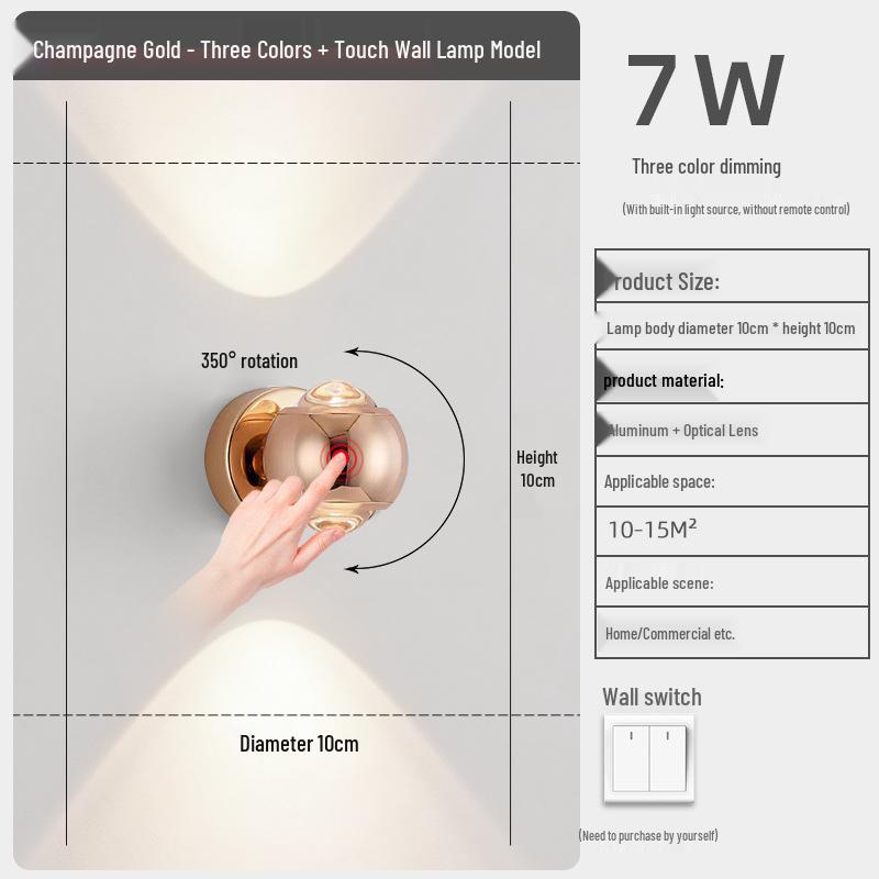 Modern Cream-Style Wall Lamp for Bedroom and Living Room