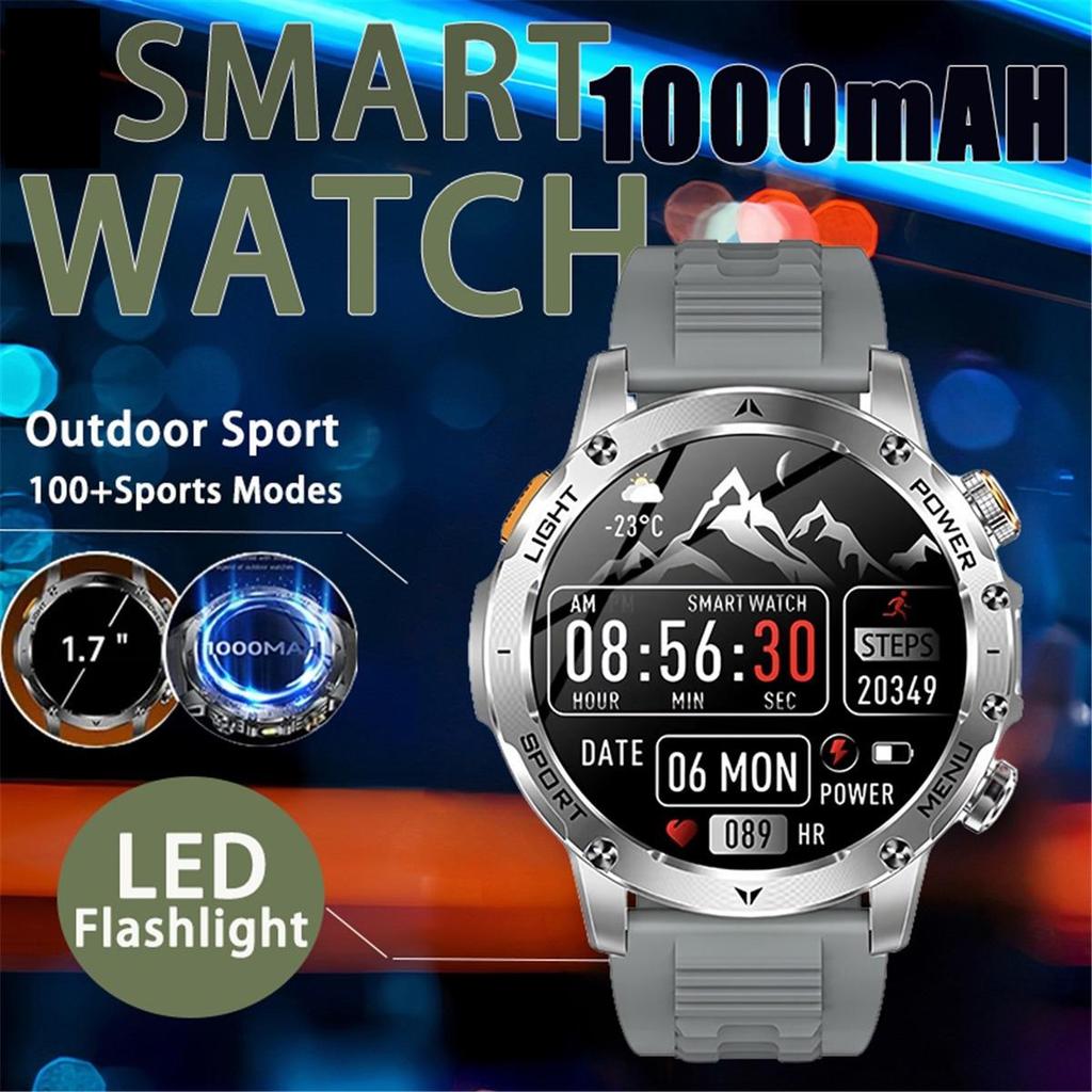 2026 Outdoor New 1000mAh Battery T-Rex 3 Military Grade Smart Watch Men IP69K Waterproof GPS HD Bluetooth Call 100 Sports Watch