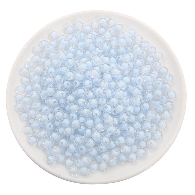 Frosted Acrylic Round Beads for DIY Jewelry and Beading Accessories