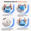 Slow Feeder Dog Bowls for Liquid Treat, Anti-Slip Entertained Ball-in Bone Broth Dog Lick Bowl Dog Lick Bowl with Roller Ball